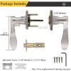 imageProbrico Wave Style Passage Door Handles Levers Hall ampamp Closet Door Lever for Interior Doors NonLocking Door Handle Reversible for RightLeft Handed Sides 1 Pack Satin Nickel