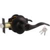 imageProbrico Keyed Entry Door Locks Camelot Style Wave Door Levers Oil Rubbed Bronze Stainless Steel Door Handles Interior ampamp Exterior Door Locksets for Left ampamp Right Hand Doors 85061OB