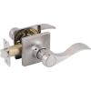 imageProbrico Wave Style Passage Door Handles Levers Hall ampamp Closet Door Lever for Interior Doors NonLocking Door Handle Reversible for RightLeft Handed Sides 1 Pack Satin Nickel