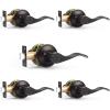 imageProbrico 10 Pack Passage lockset Matte Black Interior Door Levers Handles Keyless Door Furniture Hardware for Kitchen Childrens Room Indoor LocksOil Rubbed Bronze