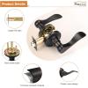 imageProbrico 10 Pack Passage lockset Matte Black Interior Door Levers Handles Keyless Door Furniture Hardware for Kitchen Childrens Room Indoor LocksOil Rubbed Bronze