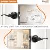 imageProbrico 10 Pack Passage lockset Matte Black Interior Door Levers Handles Keyless Door Furniture Hardware for Kitchen Childrens Room Indoor LocksOil Rubbed Bronze