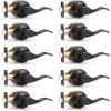 imageProbrico 10 Pack Passage lockset Matte Black Interior Door Levers Handles Keyless Door Furniture Hardware for Kitchen Childrens Room Indoor LocksOil Rubbed Bronze
