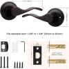 imageProbrico 10 Pack Passage lockset Matte Black Interior Door Levers Handles Keyless Door Furniture Hardware for Kitchen Childrens Room Indoor LocksOil Rubbed Bronze