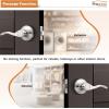 imageProbrico 10 Pack Passage lockset Matte Black Interior Door Levers Handles Keyless Door Furniture Hardware for Kitchen Childrens Room Indoor LocksSatin Nickel