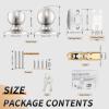 imageProbrico 2 Pack Keyed Alike Locks for Exterior and Interior Doors Brushed Nickel Stainless Steel Entrance Door Knobs Round Ball Keyed Entry Door Knobs with Same Keys for Bedroom Bathroom2 Pack