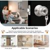 imageProbrico 2 Pack Keyed Alike Locks for Exterior and Interior Doors Brushed Nickel Stainless Steel Entrance Door Knobs Round Ball Keyed Entry Door Knobs with Same Keys for Bedroom Bathroom2 Pack