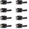 imageProbrico 4 Pack Square Door Levers Handles Keyless Passage Lockset Interior Hallway and Closet Hardware in Satin NickelHeavy DutyBlack