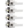 imageProbrico 4 Pack Square Door Levers Handles Keyless Passage Lockset Interior Hallway and Closet Hardware in Satin NickelHeavy DutyBrushed Nickel