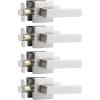 imageProbrico 4 Pack Square Door Levers Handles Keyless Passage Lockset Interior Hallway and Closet Hardware in Satin NickelHeavy DutyBrushed Nickel