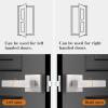 imageProbrico 4 Pack Square Door Levers Handles Keyless Passage Lockset Interior Hallway and Closet Hardware in Satin NickelHeavy DutyBrushed Nickel