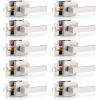 imageProbrico 4 Pack Square Door Levers Handles Keyless Passage Lockset Interior Hallway and Closet Hardware in Satin NickelHeavy DutyBrushed Nickel
