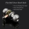 imageProbrico 5 Pack keyed Alike Locks Entry Door Knobs Exterior Entrance Locksets Knobsets in Brushed Nickel Contractor Pack Combo Pack Keyed Hardware