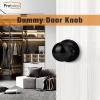 imageProbrico Ball Dummy Door Knob Stainless Steel Inactive Door Knobs Brushed Nickel 2 PackBlack