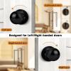 imageProbrico Ball Dummy Door Knob Stainless Steel Inactive Door Knobs Brushed Nickel 2 PackBlack