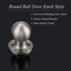 imageProbrico Ball Dummy Door Knob Stainless Steel Inactive Door Knobs Brushed Nickel 2 PackBrushed Nickel