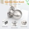 imageProbrico Ball Dummy Door Knob Stainless Steel Inactive Door Knobs Brushed Nickel 2 PackBrushed Nickel
