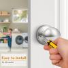 imageProbrico Ball Dummy Door Knob Stainless Steel Inactive Door Knobs Brushed Nickel 2 PackBrushed Nickel