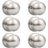 imageProbrico Ball Dummy Door Knob Stainless Steel Inactive Door Knobs Brushed Nickel 2 PackBrushed Nickel