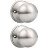 imageProbrico Ball Dummy Door Knob Stainless Steel Inactive Door Knobs Brushed Nickel 2 PackBrushed Nickel