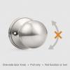 imageProbrico Ball Dummy Door Knob Stainless Steel Inactive Door Knobs Brushed Nickel 2 PackBrushed Nickel