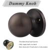 imageProbrico Ball Dummy Door Knob Stainless Steel Inactive Door Knobs Brushed Nickel 2 PackOil Rubbed Bronze