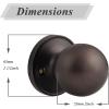 imageProbrico Ball Dummy Door Knob Stainless Steel Inactive Door Knobs Brushed Nickel 2 PackOil Rubbed Bronze