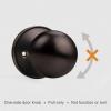 imageProbrico Ball Dummy Door Knob Stainless Steel Inactive Door Knobs Brushed Nickel 2 PackOil Rubbed Bronze