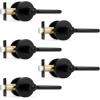 imageProbrico BedBath Room Door Lever Modern Flat Handles in Satin Nickel Privacy Door Lever Locks Contractor Pack10PackBlack
