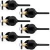 imageProbrico BedBath Room Door Lever Modern Flat Handles in Satin Nickel Privacy Door Lever Locks Contractor Pack10PackBlack