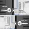 imageProbrico BedBath Room Door Lever Modern Flat Handles in Satin Nickel Privacy Door Lever Locks Contractor Pack10PackSatin Nickel