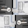 imageProbrico BedBath Room Door Lever Modern Flat Handles in Satin Nickel Privacy Door Lever Locks Contractor Pack10PackSatin Nickel