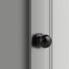 imageProbrico Black Half Dummy Door Knobs Round NonTurning Inactive Door Knobs Handles for Closet French Door4 Pack15 Pack