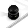imageProbrico Black Half Dummy Door Knobs Round NonTurning Inactive Door Knobs Handles for Closet French Door4 Pack2 Pack