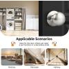 imageProbrico Dummy Door KnobStain Nickel Finish Single Side Flat Ball Style NonTurning Closet French Door Handle 1 Pack10 Pack