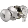 imageProbrico Entry Door Knobs with Lock Keyed Alike Interior Exterior Door Locks in Brushed Nickel Finish 4 Pack Stainless Steel Modern Entrance Locksets for Bedroom OfficeBrushed Nickel