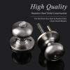 imageProbrico Entry Door Knobs with Lock Keyed Alike Interior Exterior Door Locks in Brushed Nickel Finish 4 Pack Stainless Steel Modern Entrance Locksets for Bedroom OfficeBrushed Nickel