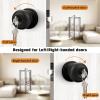 imageProbrico Entry Door Locks Keyed Alike Entrance Round Door Knobs Interior Door Locksets Exterior Doorknob with Lock Oil Rubbed Bronze 3 Pack