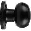 imageProbrico Flat Ball Single Dummy Door Knob Half Dummy Door Knobs Interior Oil Rubbed Bronze 1 PackBlack