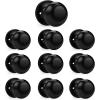 imageProbrico Flat Ball Single Dummy Door Knob Half Dummy Door Knobs Interior Oil Rubbed Bronze 1 PackBlack