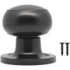 imageProbrico Flat Ball Single Dummy Door Knob Half Dummy Door Knobs Interior Oil Rubbed Bronze 1 PackBlack