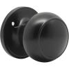imageProbrico Flat Ball Single Dummy Door Knob Half Dummy Door Knobs Interior Oil Rubbed Bronze 1 PackBlack