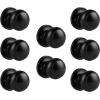 imageProbrico Flat Ball Single Dummy Door Knob Half Dummy Door Knobs Interior Oil Rubbed Bronze 1 PackBlack