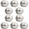 imageProbrico Flat Ball Single Dummy Door Knob Half Dummy Door Knobs Interior Oil Rubbed Bronze 1 PackBrushed Nickel