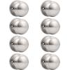imageProbrico Flat Ball Single Dummy Door Knob Half Dummy Door Knobs Interior Oil Rubbed Bronze 1 PackBrushed Nickel