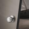 imageProbrico Flat Ball Single Dummy Door Knob Half Dummy Door Knobs Interior Oil Rubbed Bronze 1 PackBrushed Nickel