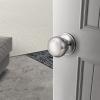 imageProbrico Flat Ball Single Dummy Door Knob Half Dummy Door Knobs Interior Oil Rubbed Bronze 1 PackBrushed Nickel