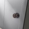 imageProbrico Flat Ball Single Dummy Door Knob Half Dummy Door Knobs Interior Oil Rubbed Bronze 1 PackOil Rubbed Bronze