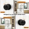 imageProbrico Flat Ball Single Dummy Door Knob Half Dummy Door Knobs Interior Oil Rubbed Bronze 1 PackOil Rubbed Bronze