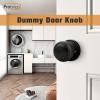 imageProbrico Flat Ball Single Dummy Door Knob Half Dummy Door Knobs Interior Oil Rubbed Bronze 1 PackOil Rubbed Bronze